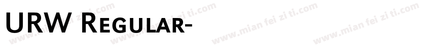 URW Regular字体转换